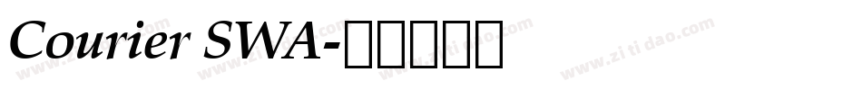 Courier SWA字体转换